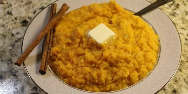 Puré de boniato y pera