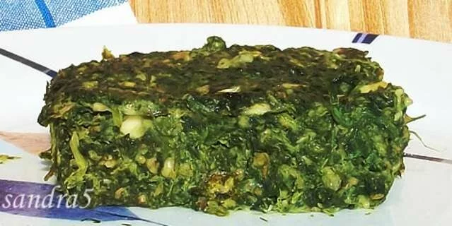 A healthy spinach topping